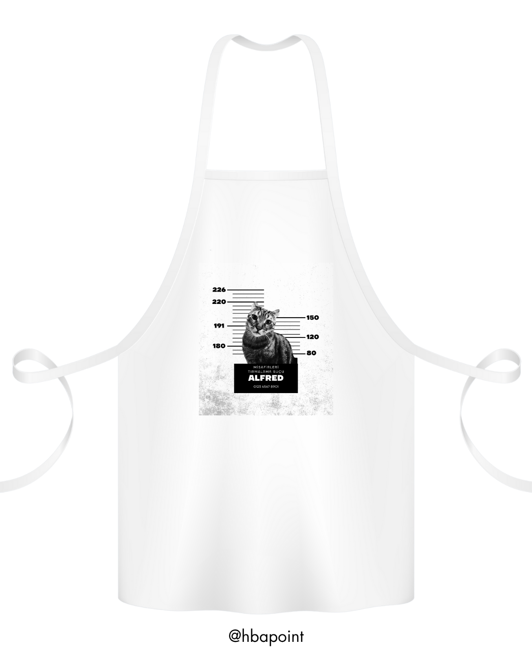 Özelleştirilebilir Evcil Hayvan Mugshot Mutfak Önlüğü