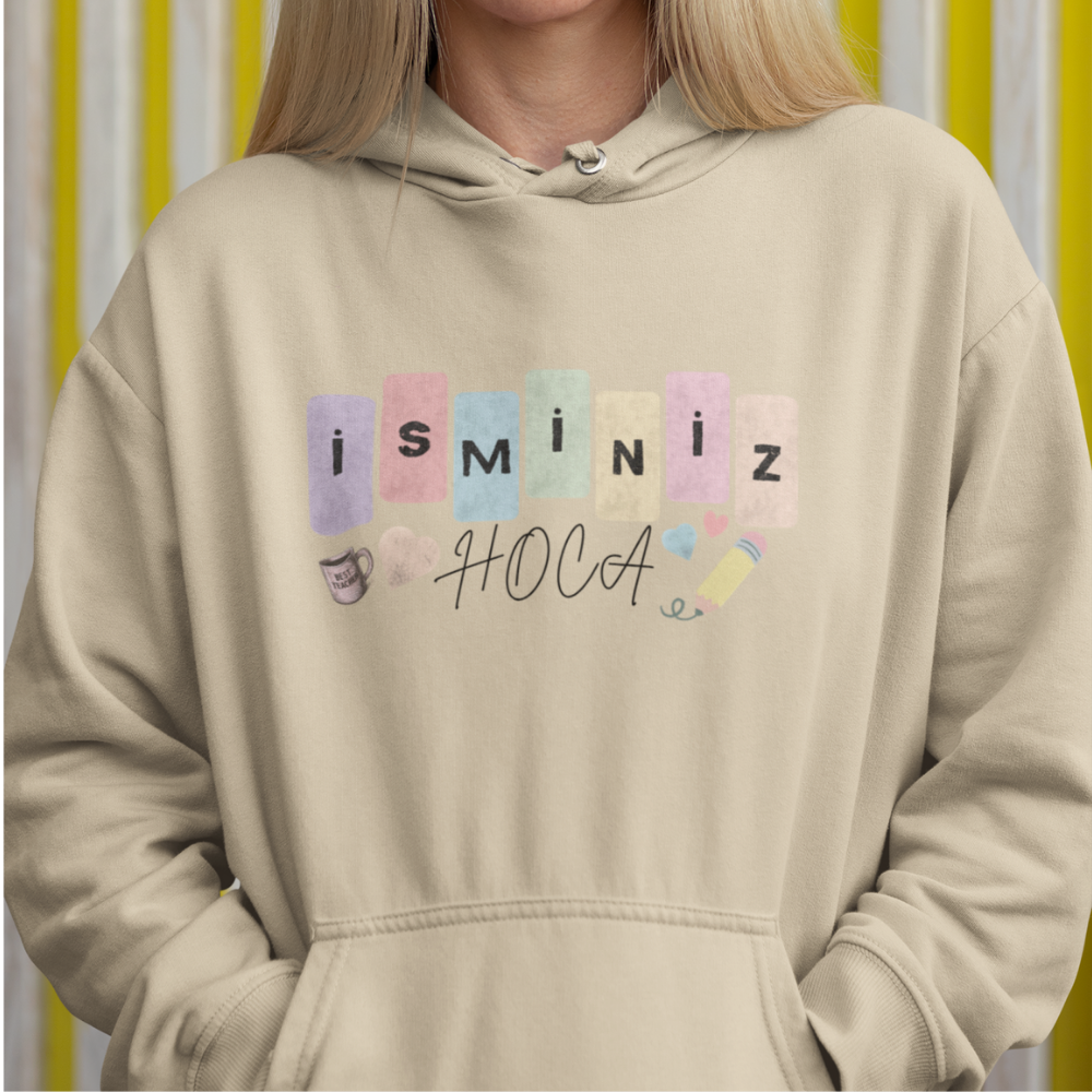 Özelleştirilebilir İsme Özel Öğretmen Hoodie