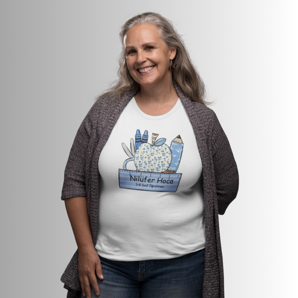 Kişiye Özel Sınıf ve İsimli Öğretmen Tişört