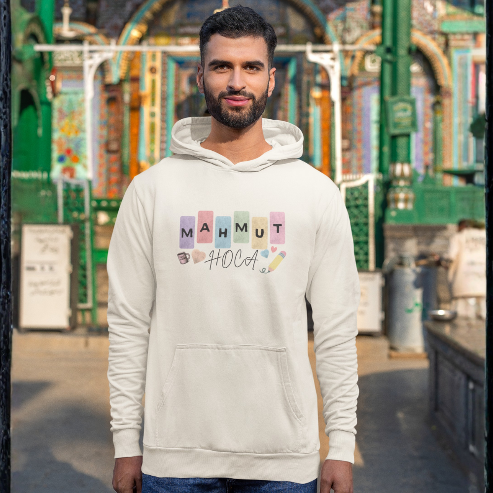 Özelleştirilebilir İsme Özel Öğretmen Erkek Hoodie