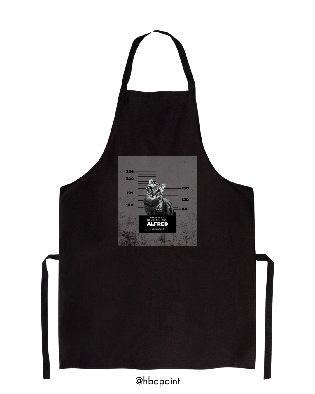 Özelleştirilebilir Evcil Hayvan Mugshot Mutfak Önlüğü