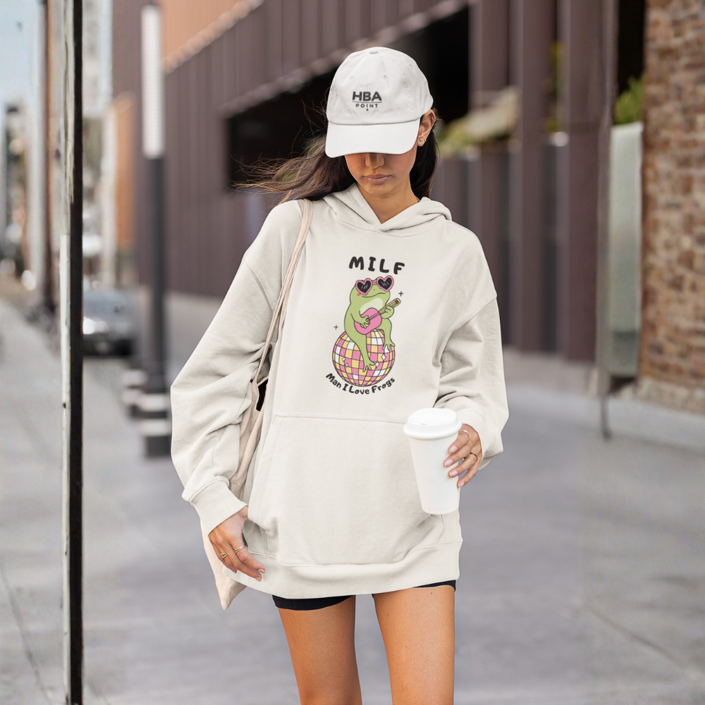 Man I Love Frogs Kadın Hoodie