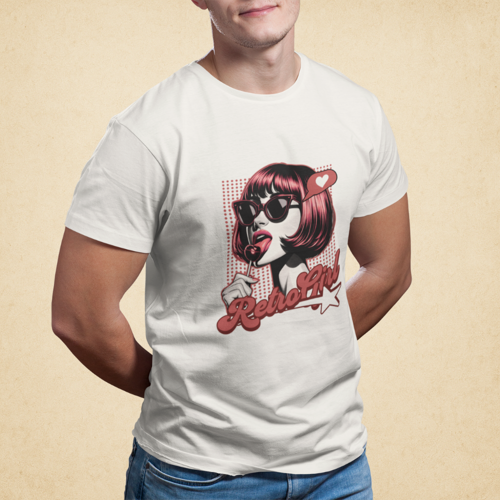 Retro Girl Erkek Tişört