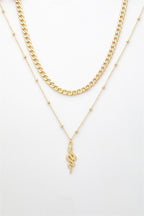 Altın Renk Yılan Kolye