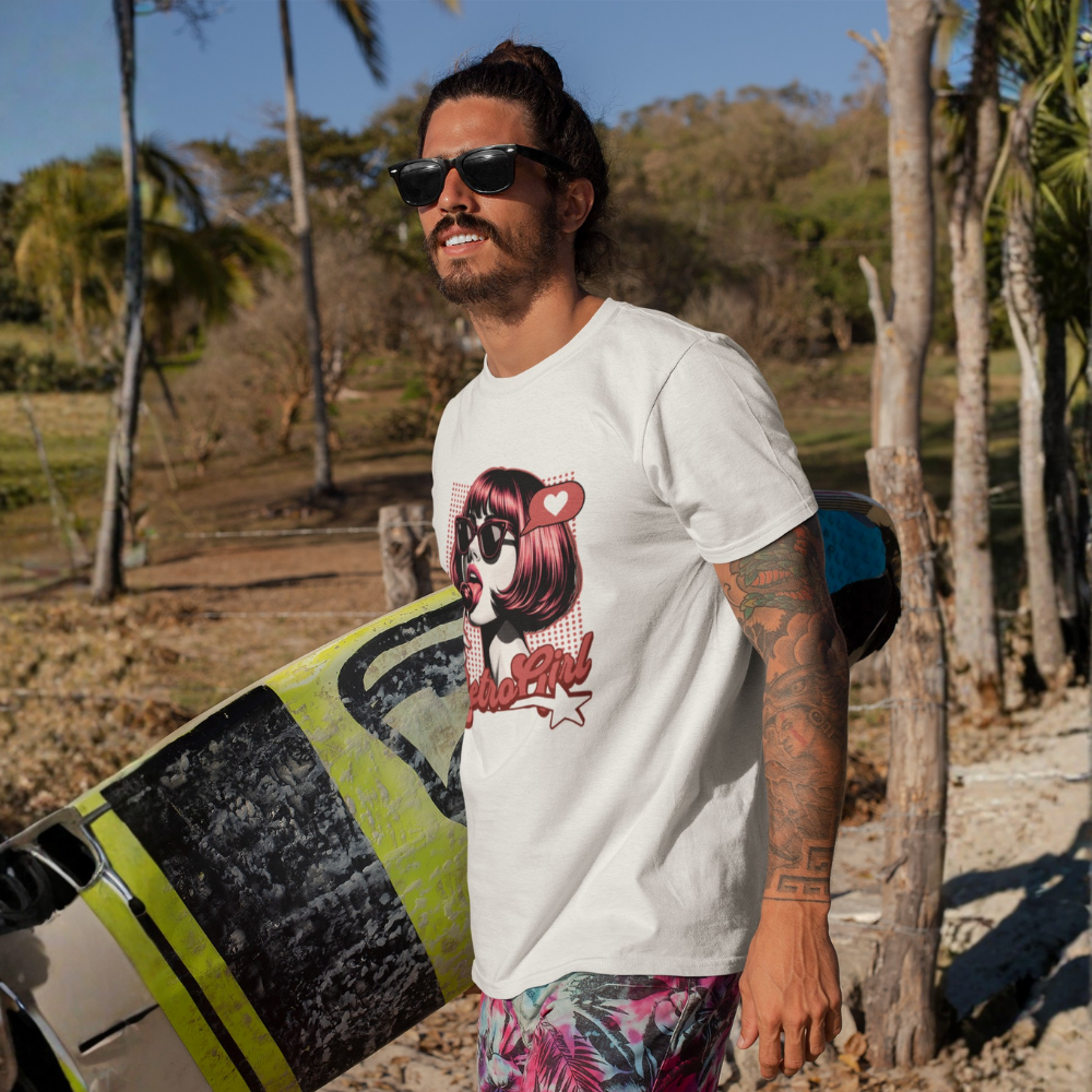 Retro Girl Erkek Tişört