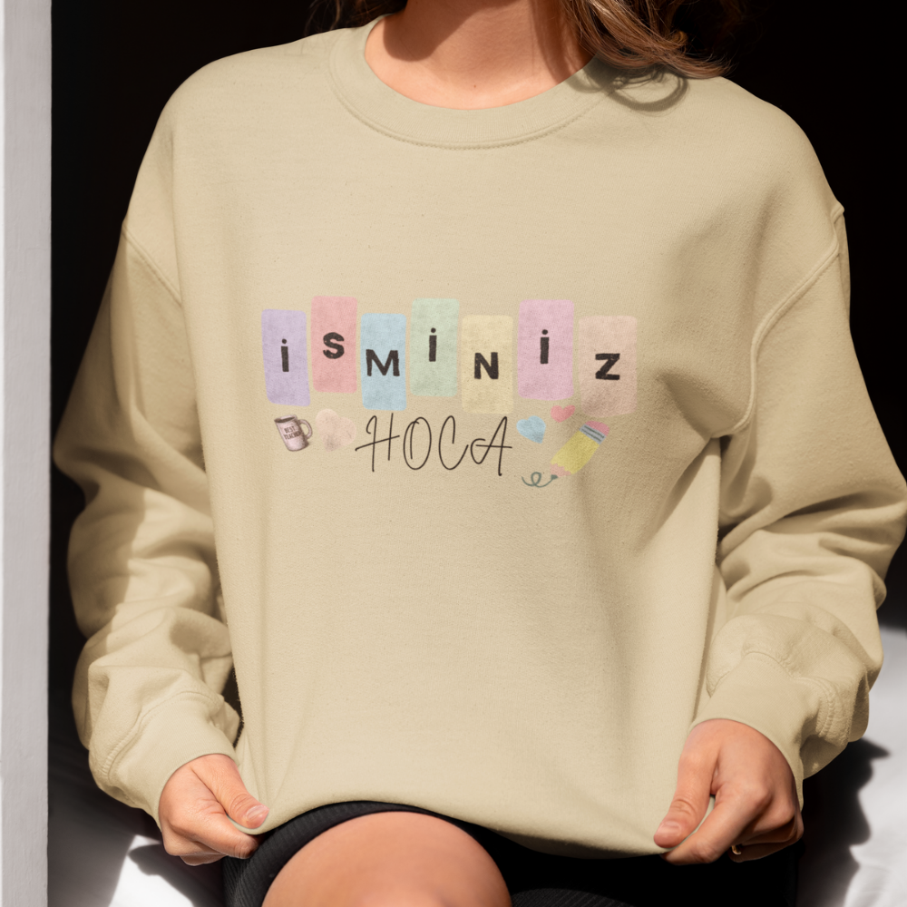 Özelleştirilebilir İsimli Öğretmen Sweatshirt