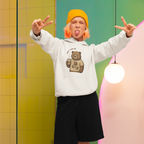 Kahve Seven Huysuz Ayı Kadın Hoodie