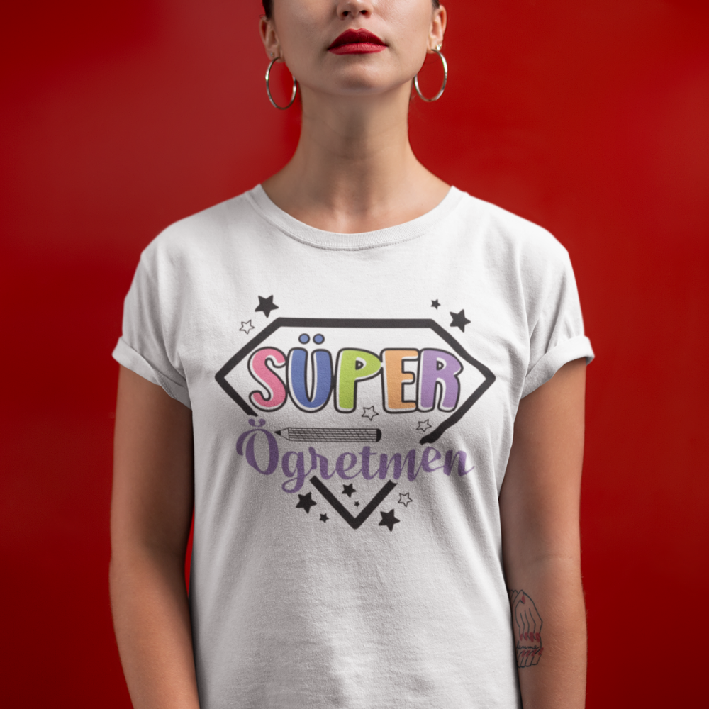 Süper Öğretmen Kadın Tişört