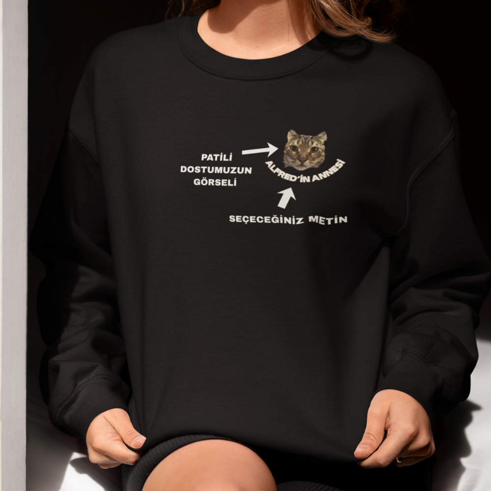 Özelleştirilebilir Evcil Hayvan Ebeveyn Kadın Sweatshirt