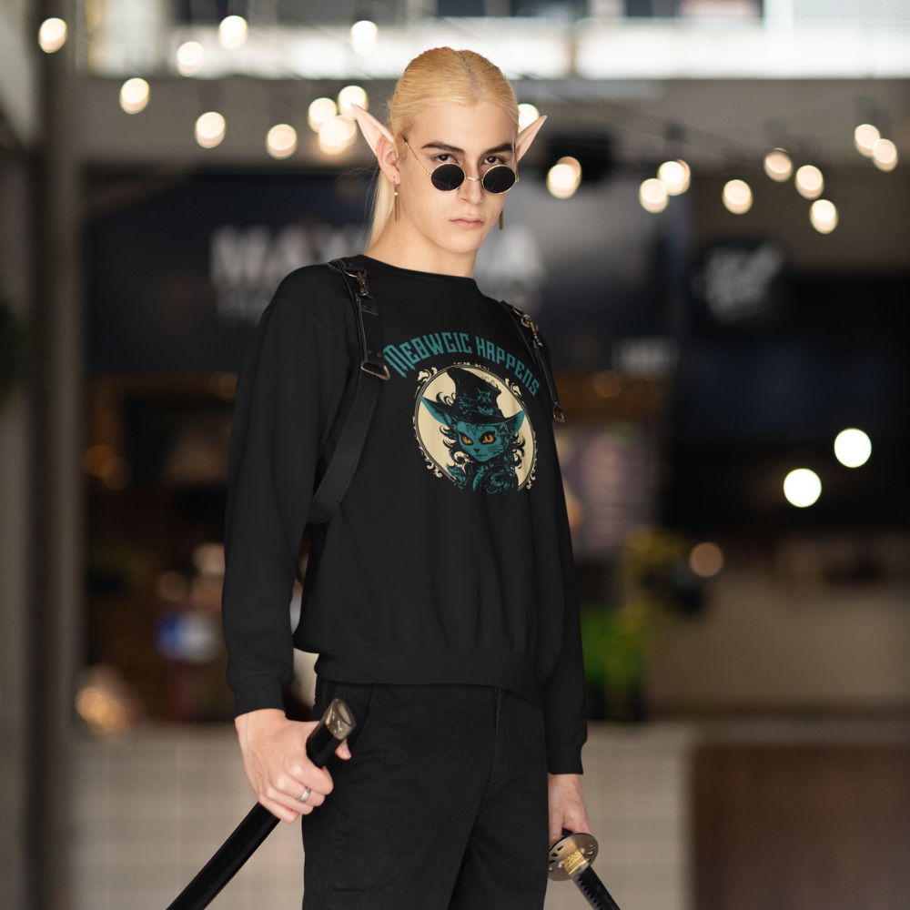 Meowgic Happens Erkek Sweatshirt