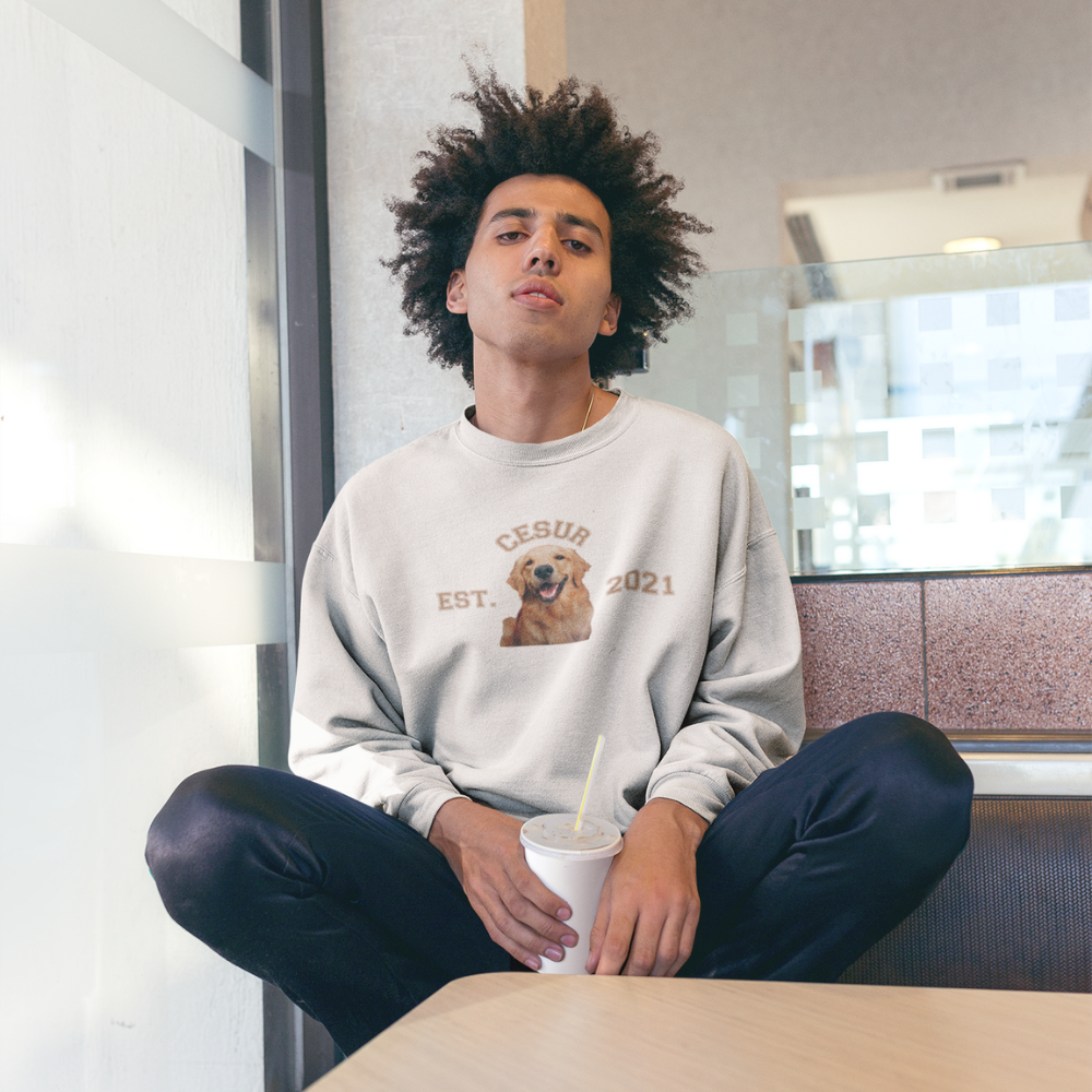 Özelleştirilebilir Evcil Hayvan Estimated Erkek Sweatshirt