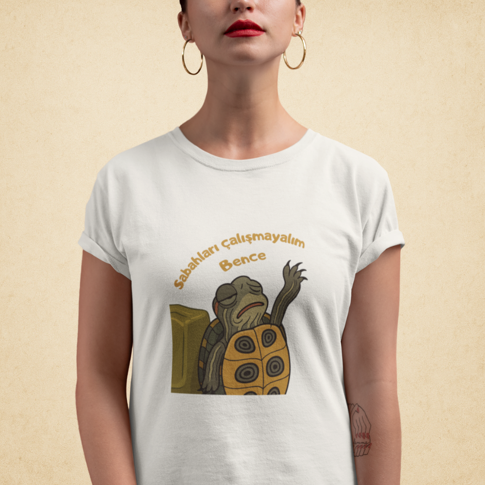 Bezgin Kaplumbağa Kadın Tişört