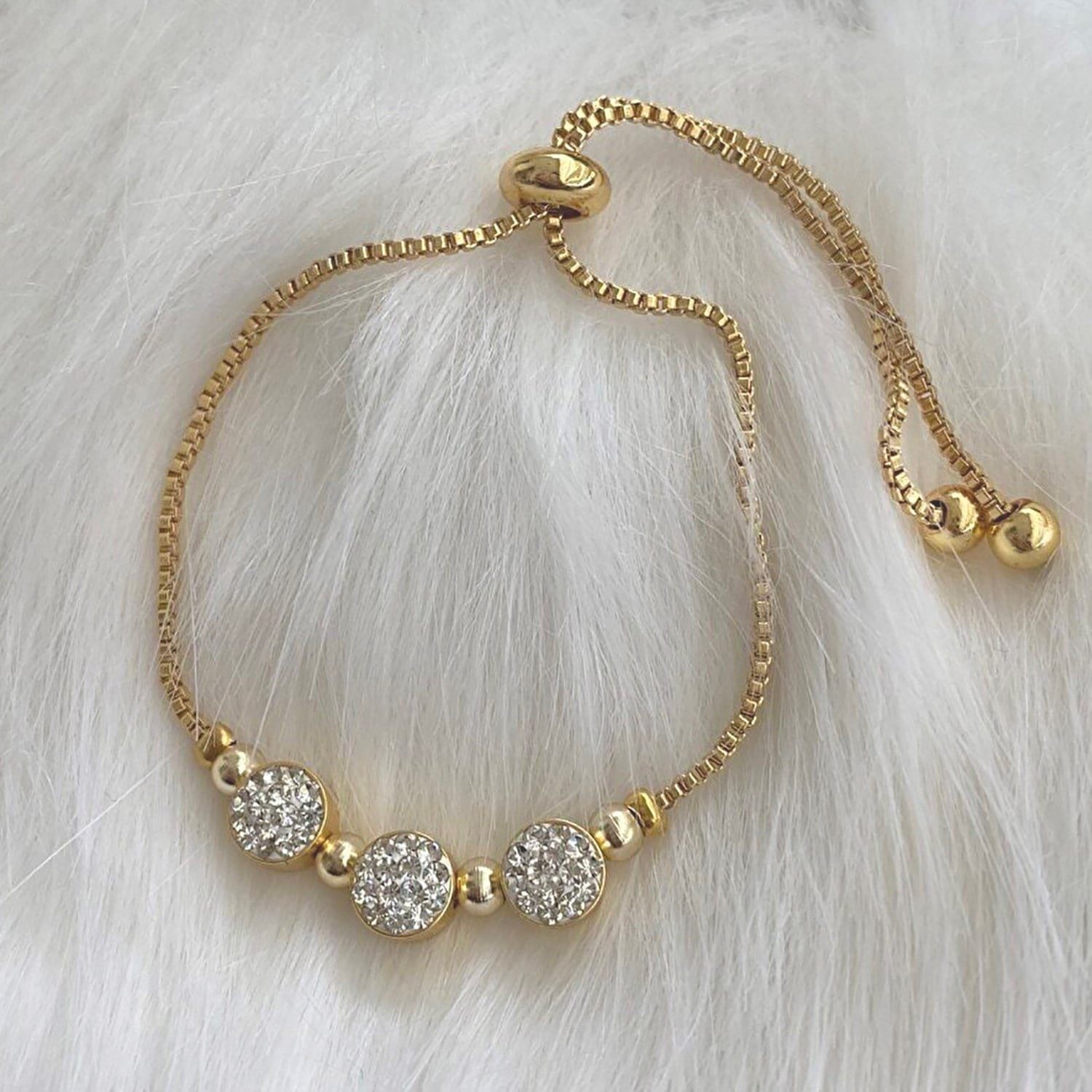 Altın Renk Pirinç Bileklik