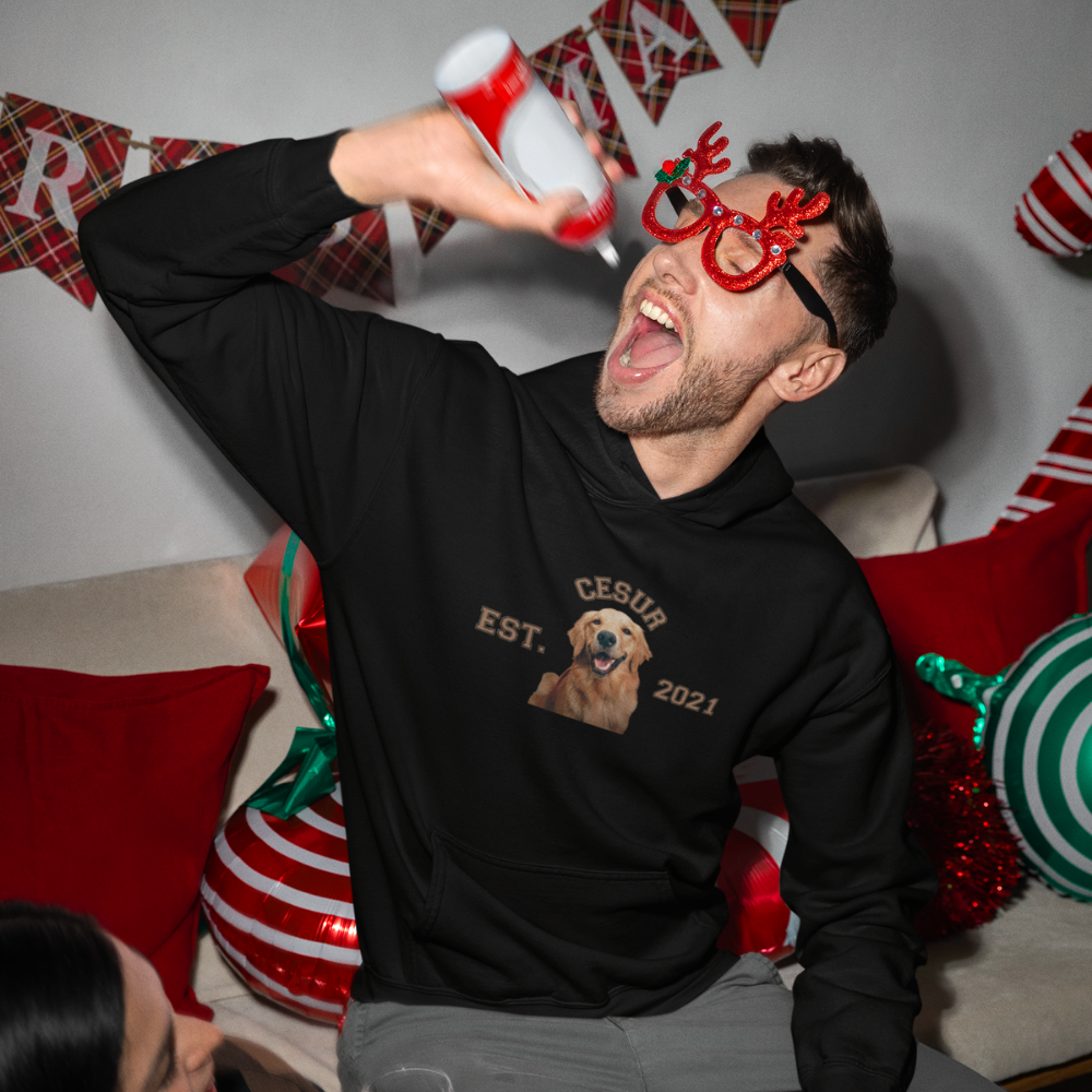 Özelleştirilebilir Evcil Hayvan Estimated Erkek Hoodie