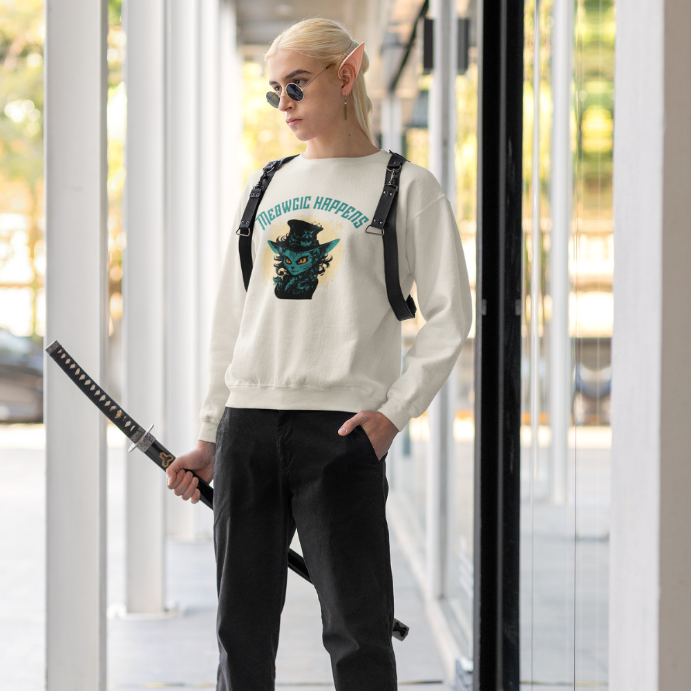 Meowgic Happens Erkek Sweatshirt