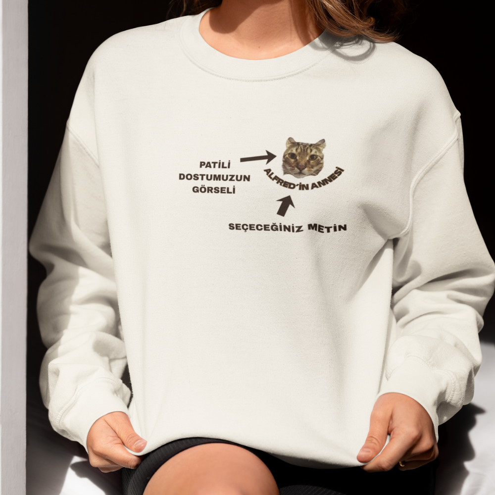 Özelleştirilebilir Evcil Hayvan Ebeveyn Kadın Sweatshirt