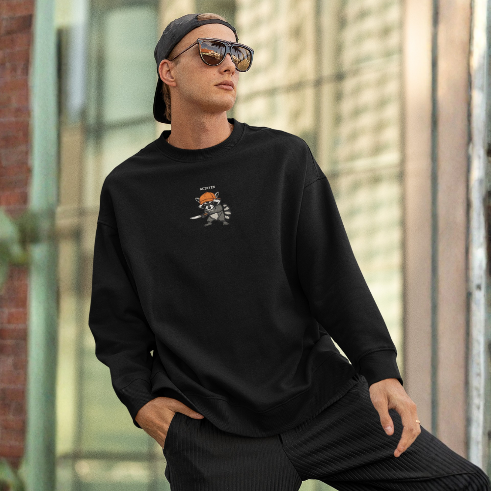 Aç Rakun Erkek Sweatshirt