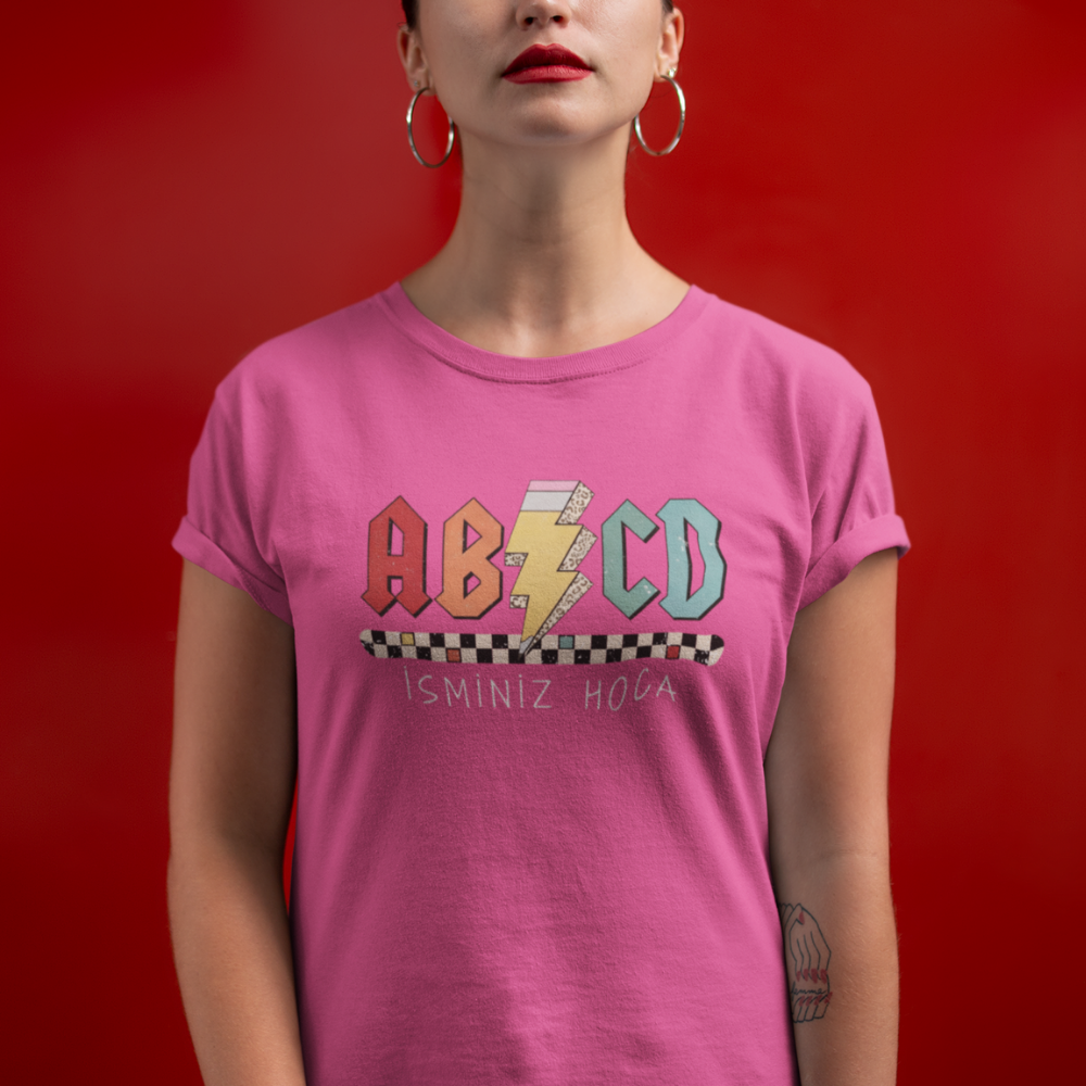 İsme Özel AB/CD Öğretmen Tişört