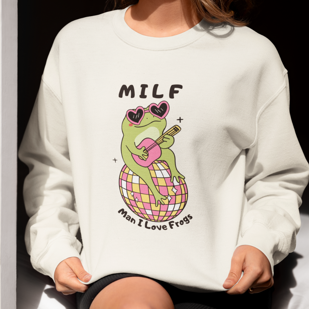 Man I Love Frogs Kadın Sweatshirt