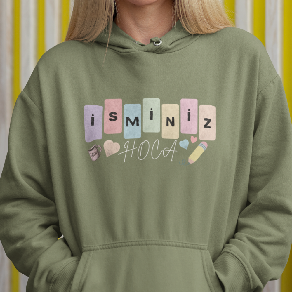 Özelleştirilebilir İsme Özel Öğretmen Hoodie