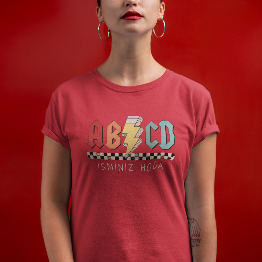 İsme Özel AB/CD Öğretmen Tişört