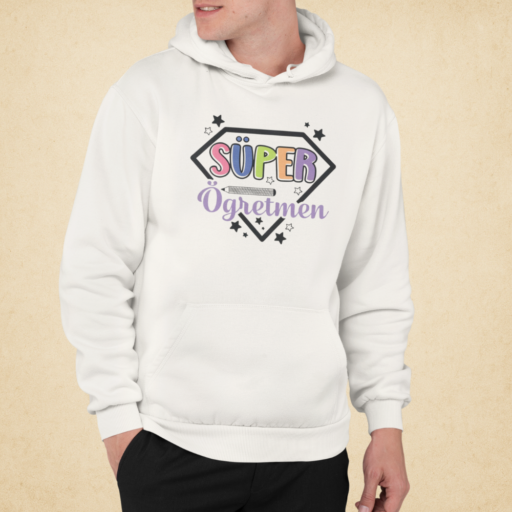Süper Öğretmen Erkek Hoodie