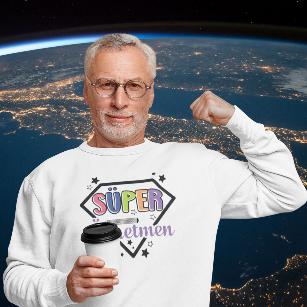 Süper Öğretmen Erkek Sweatshirt