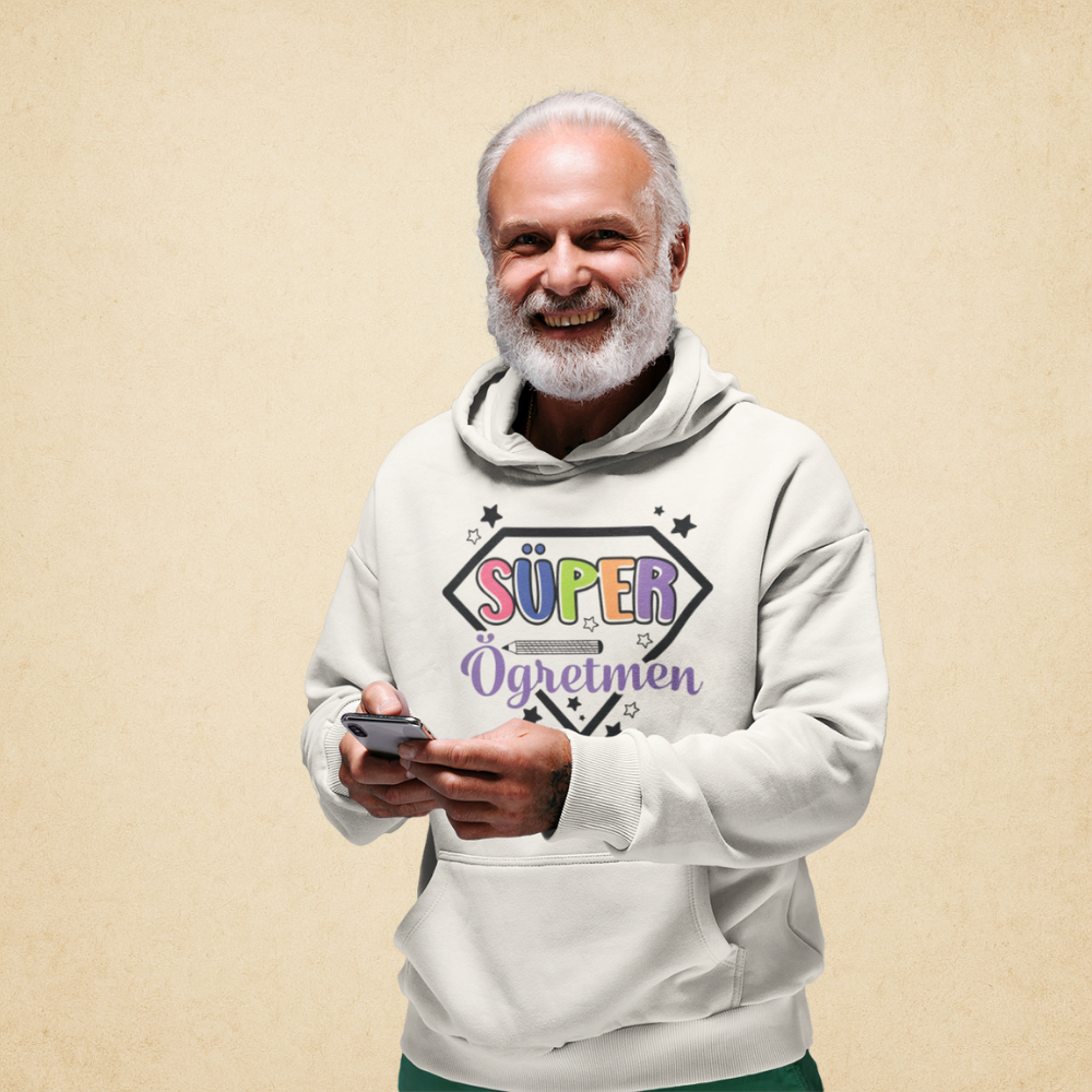 Süper Öğretmen Erkek Hoodie