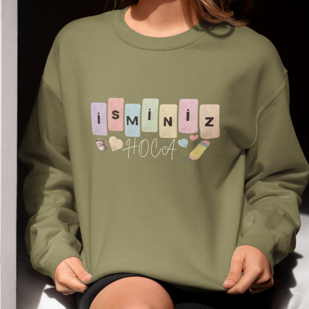 Özelleştirilebilir İsimli Öğretmen Sweatshirt