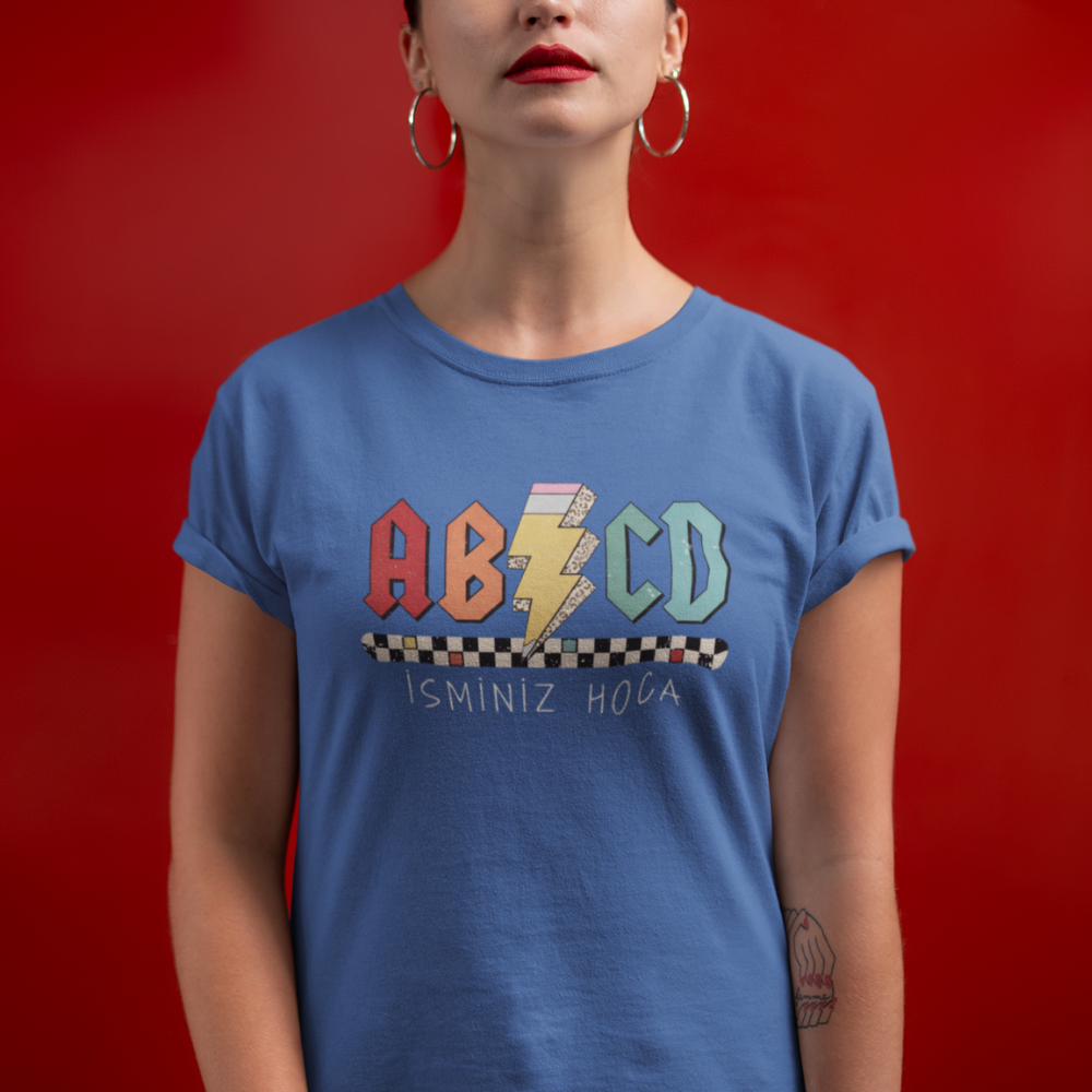 İsme Özel AB/CD Öğretmen Tişört
