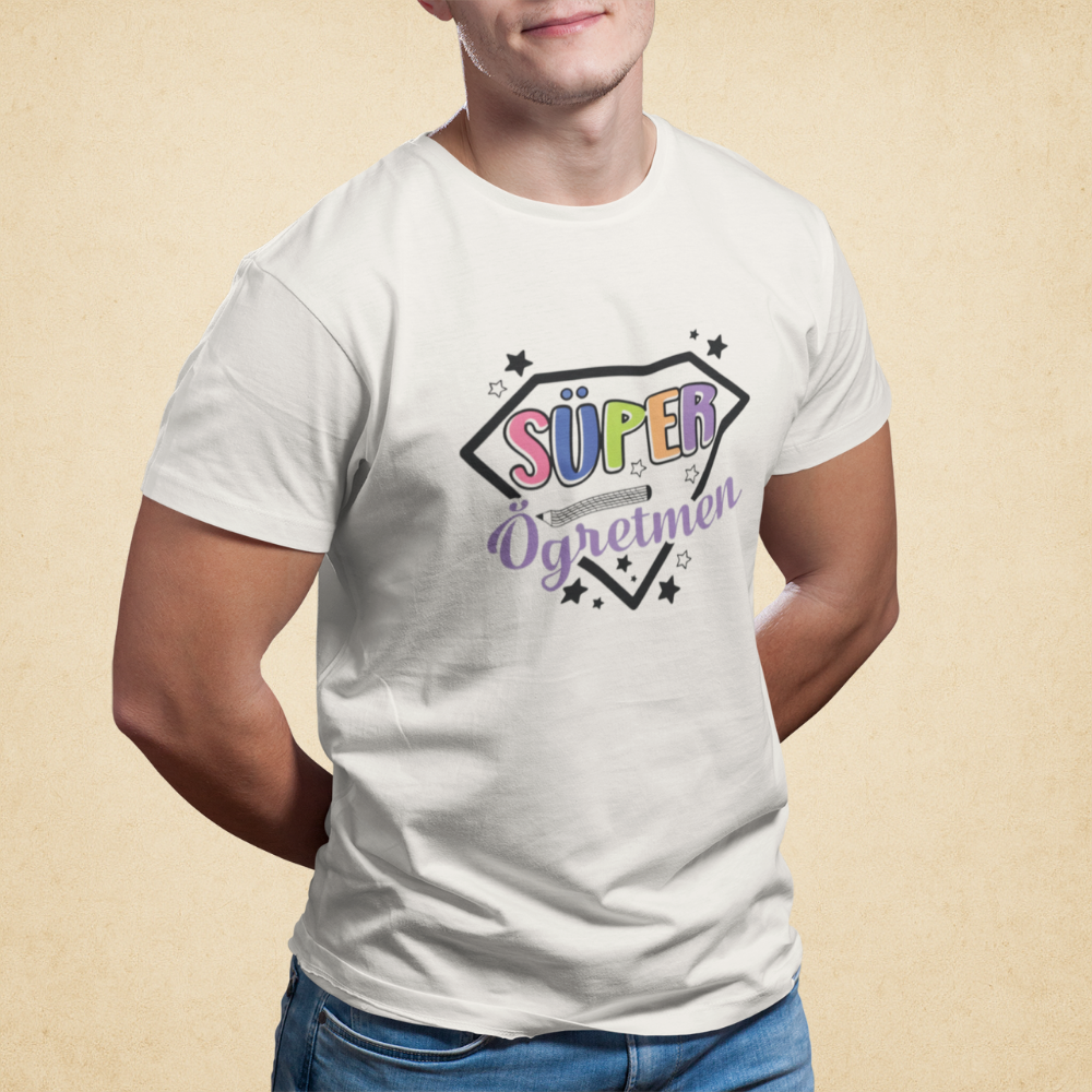Süper Öğretmen Erkek Tişört