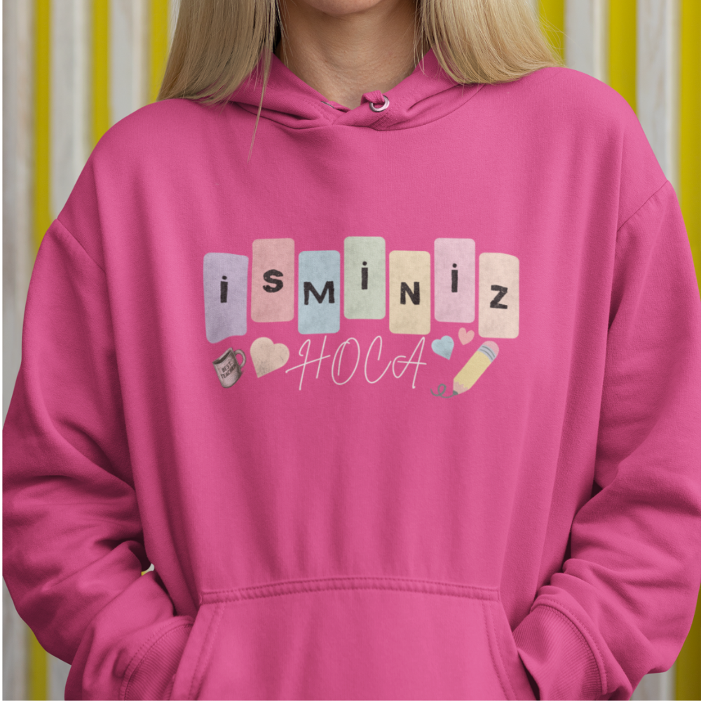 Özelleştirilebilir İsme Özel Öğretmen Hoodie