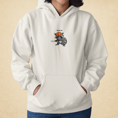 Aç Rakun Kadın Hoodie