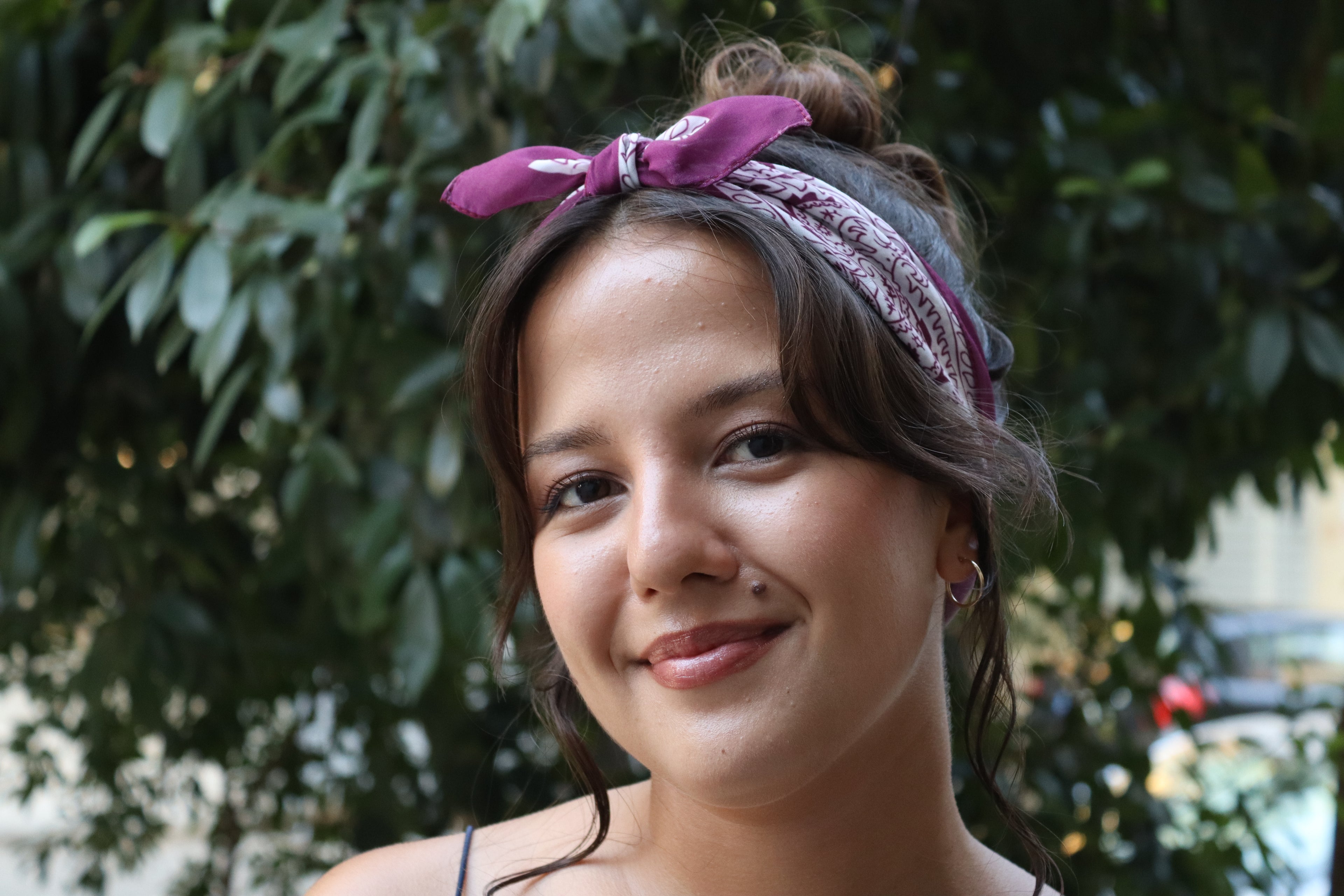 Mor Salkım Bandana