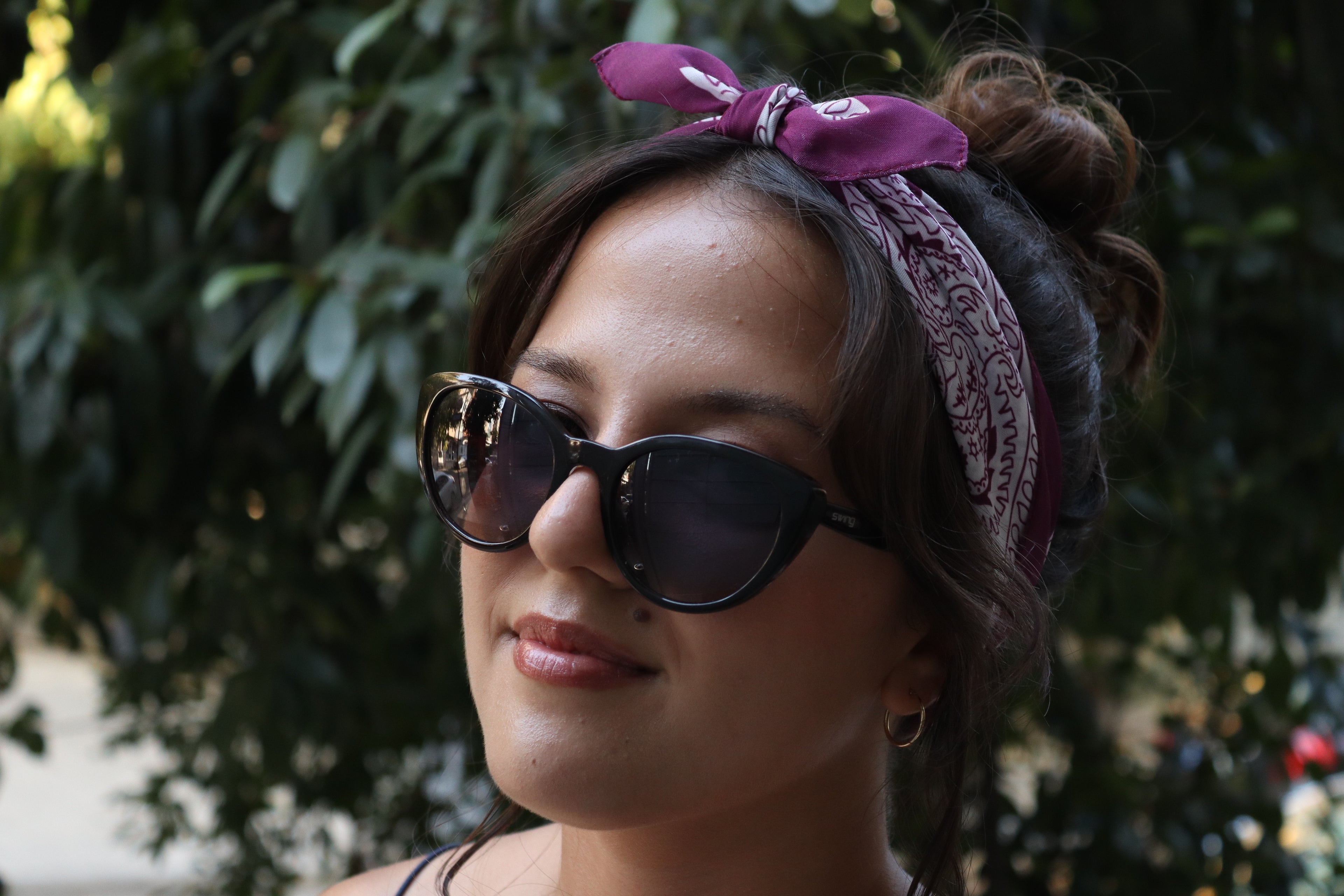 Mor Salkım Bandana