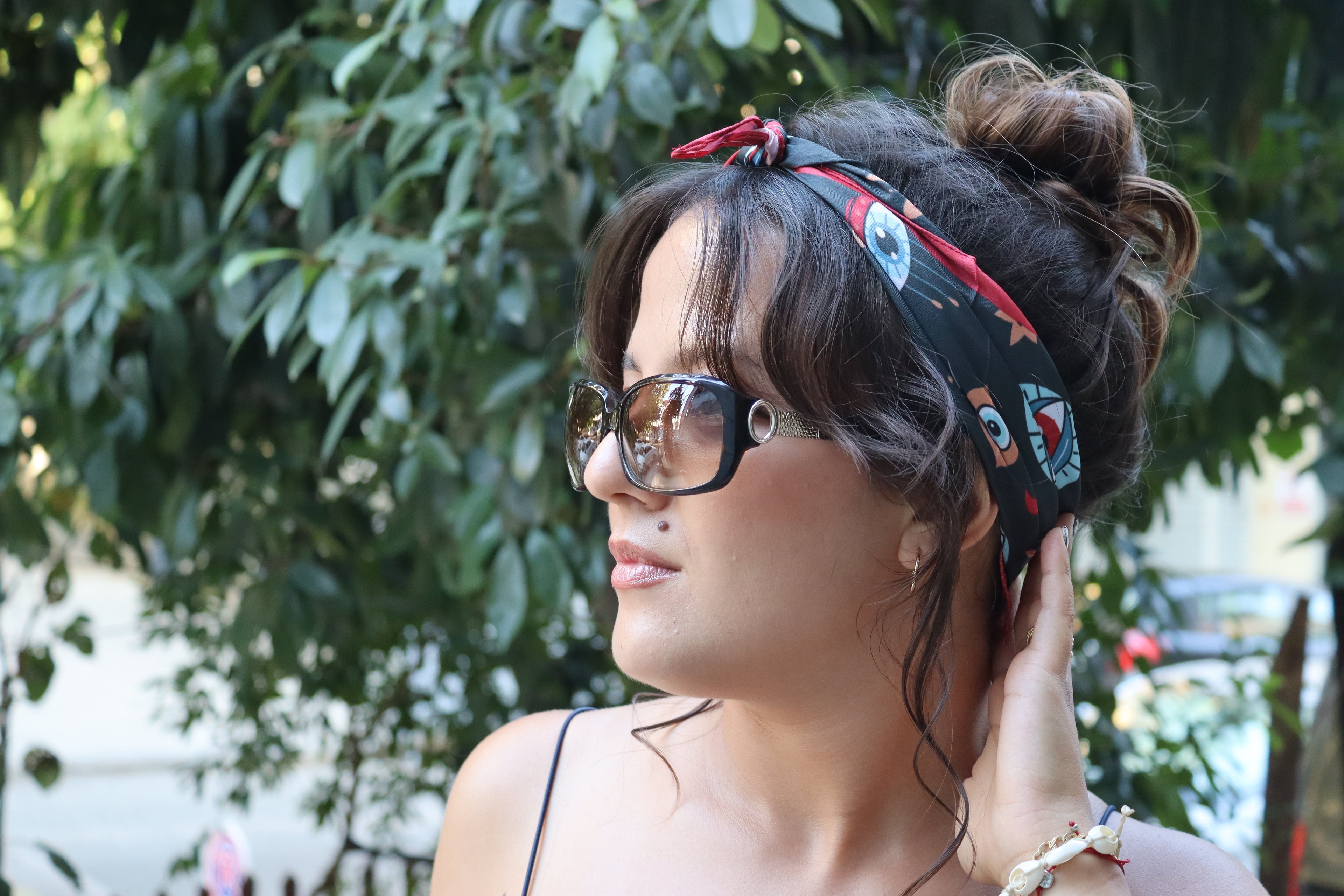 Eyes on You Desenli Bandana