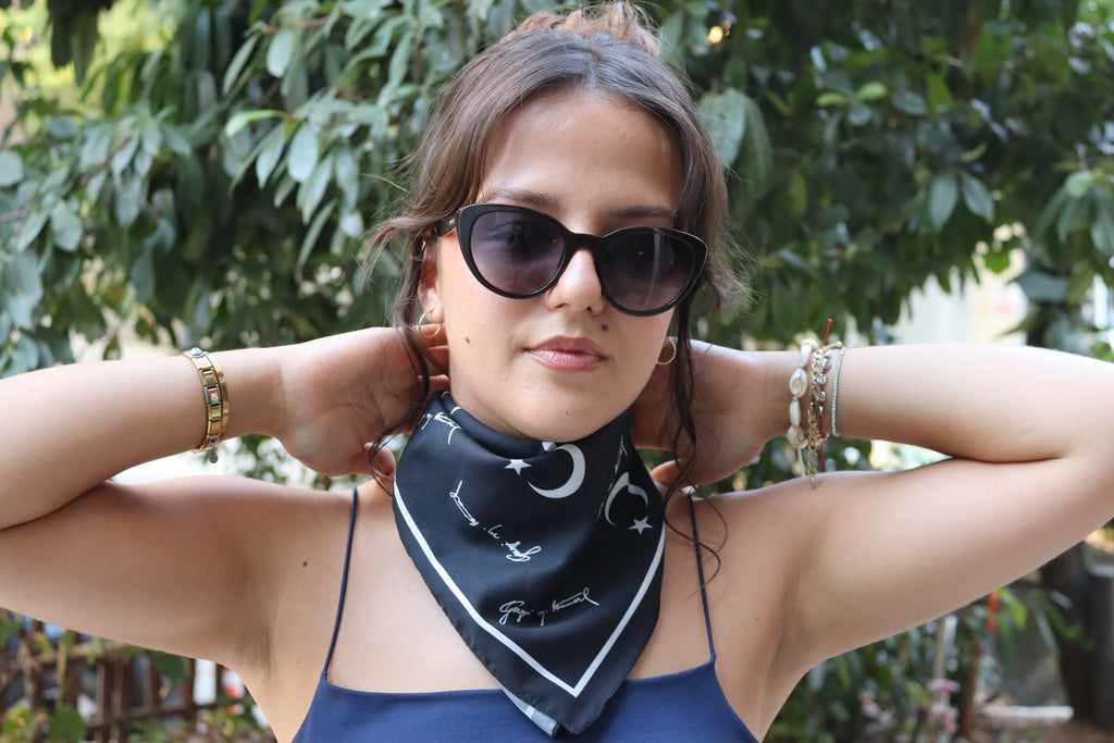 Ay Yıldız Desenli Bandana