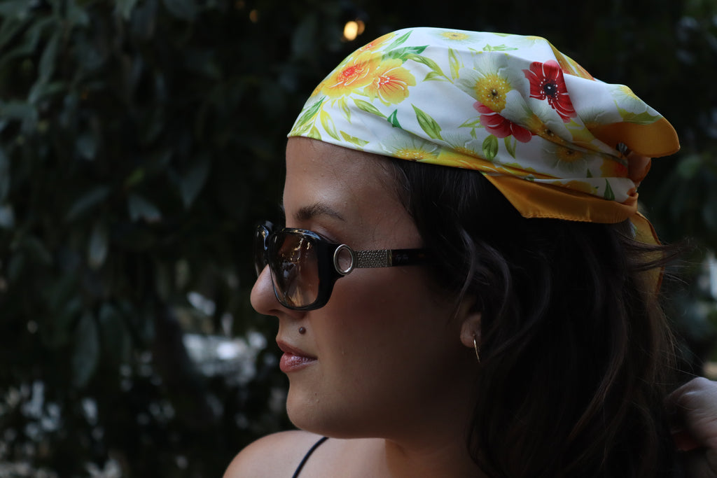 Orangese Desenli Bandana