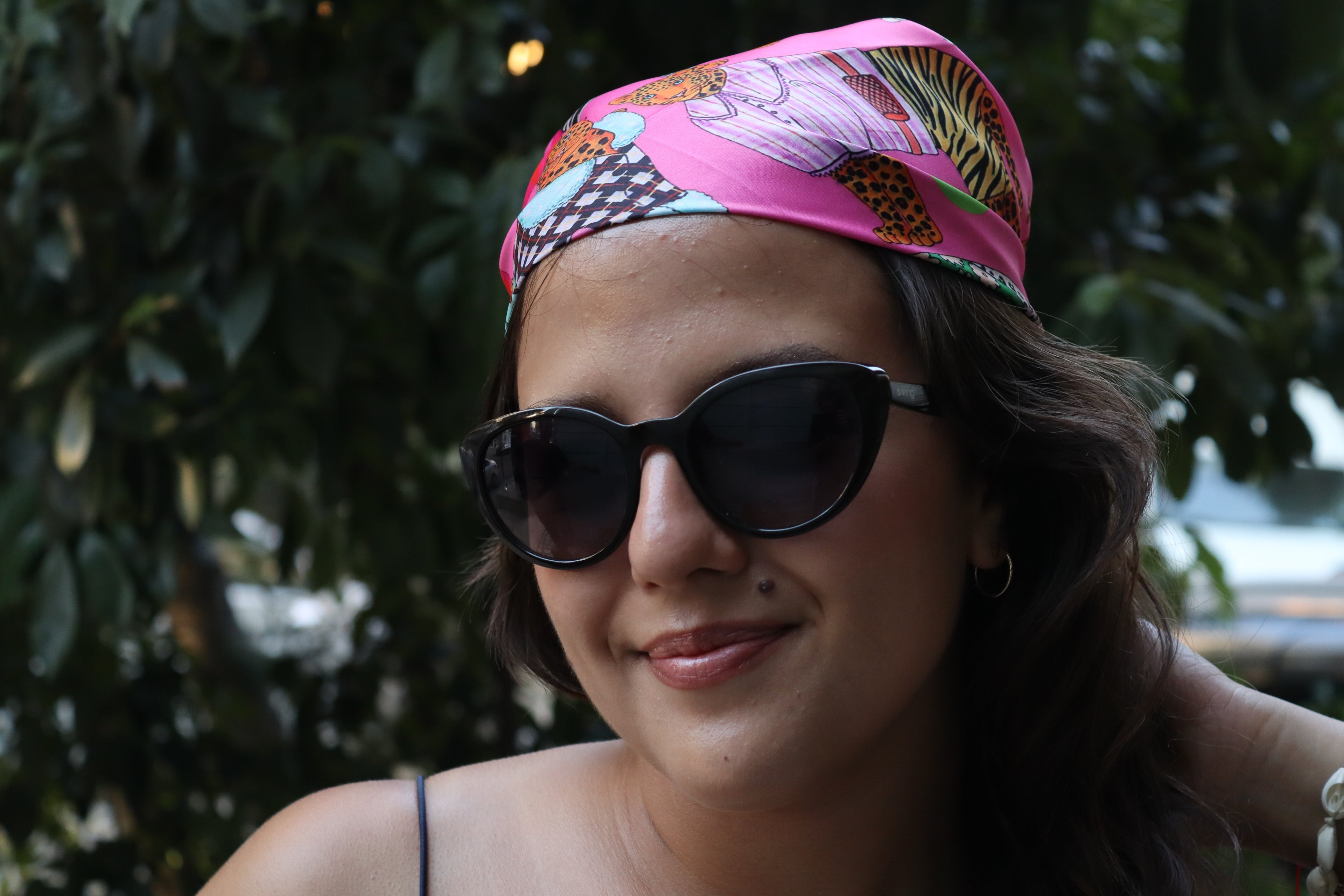 Leopar Ailesi Bandana