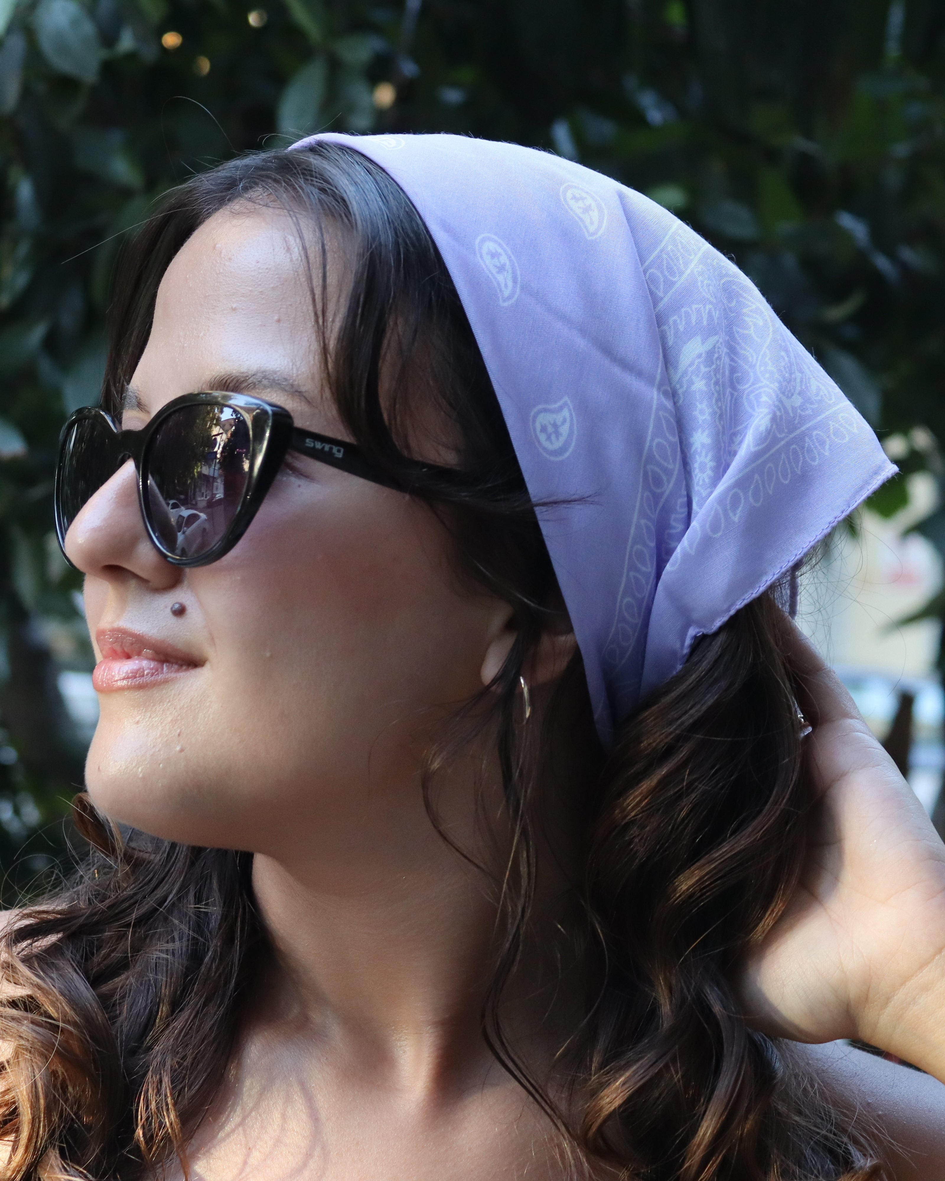 Mor Desenli Bandana TÜKENDİ!