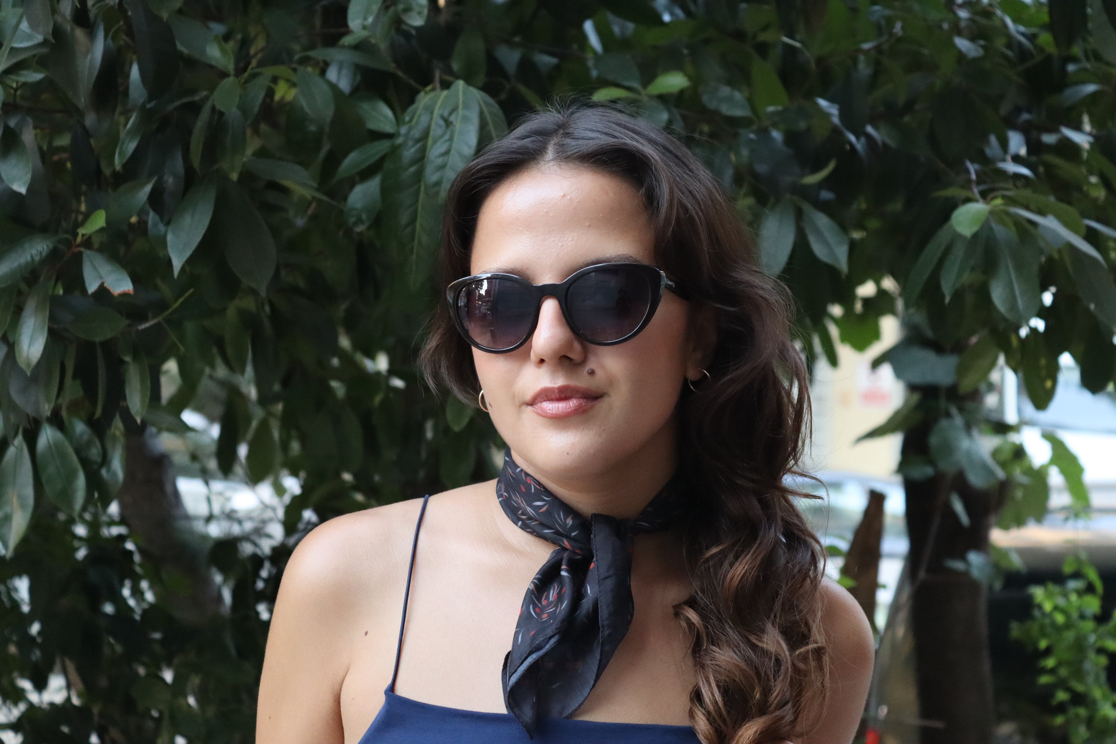 Olive Desenli Bandana