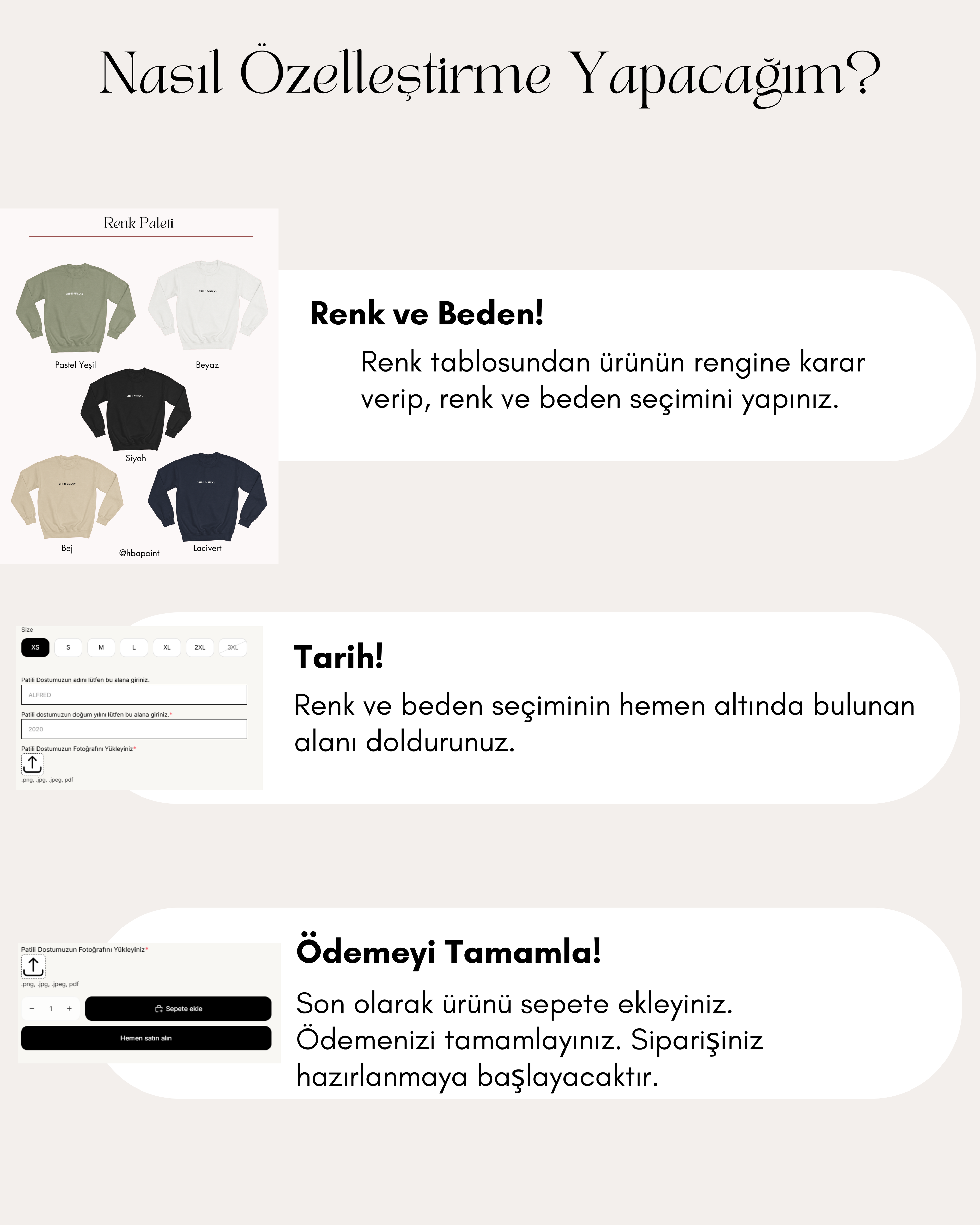 Özelleştirilebilir Romen Rakamlı Tarih Sweatshirt