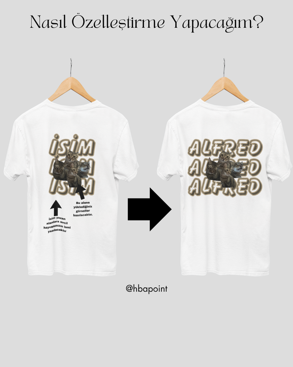 Özelleştirilebilir Evcil Hayvan Tişört