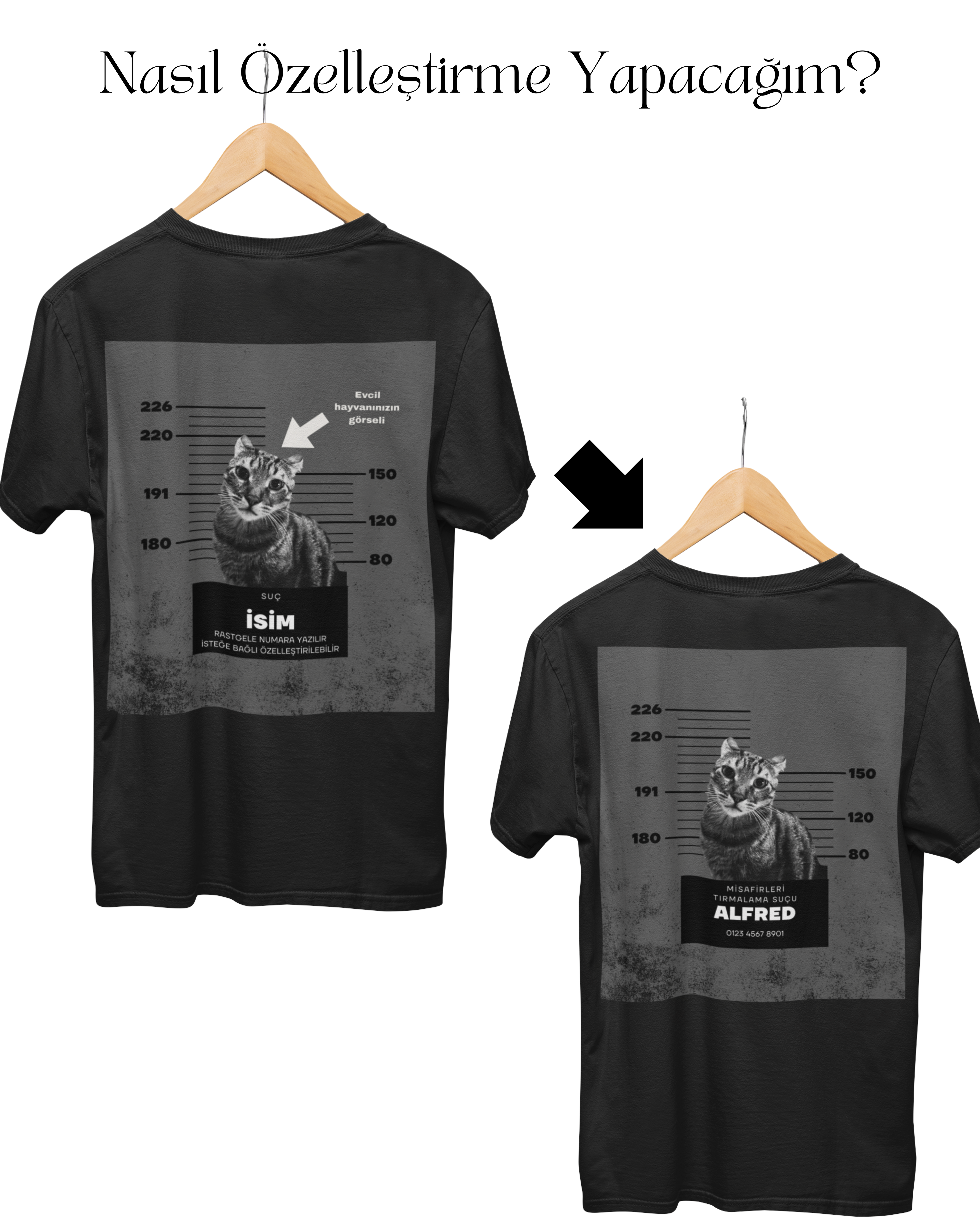 Özelleştirilebilir Evcil Hayvan Mugshot Çocuk Tişört/Sweatshirt/Hoodie