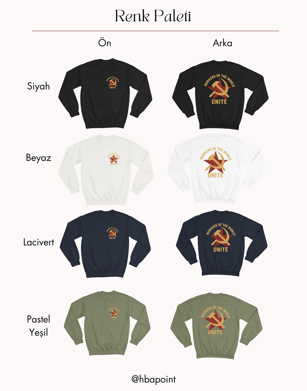 Çekiç ve Orak Sweatshirt