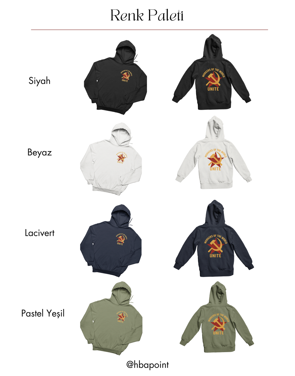 Çekiç ve Orak Hoodie