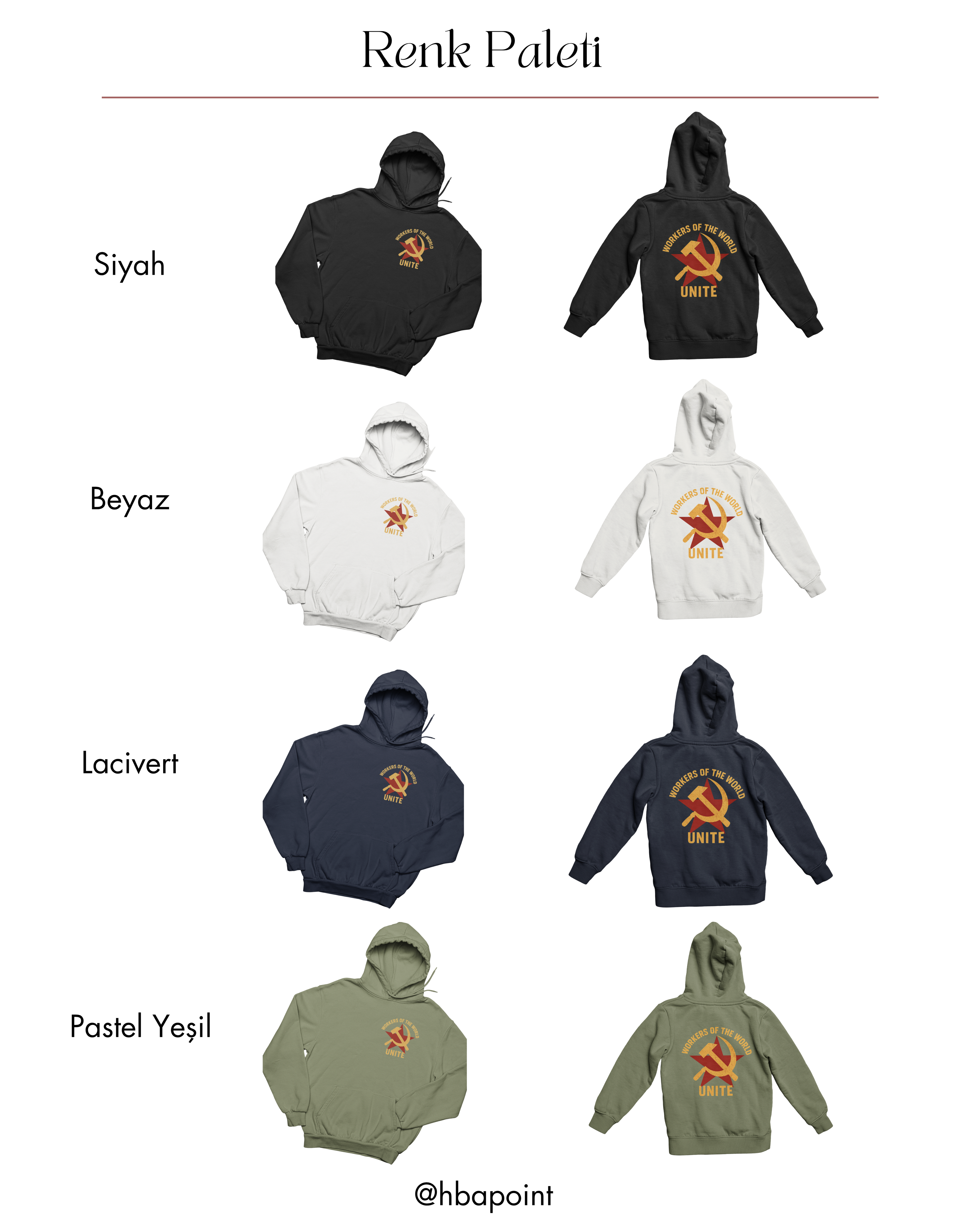 Çekiç ve Orak Hoodie