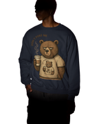 Kahve Seven Huysuz Ayı Sweatshirt