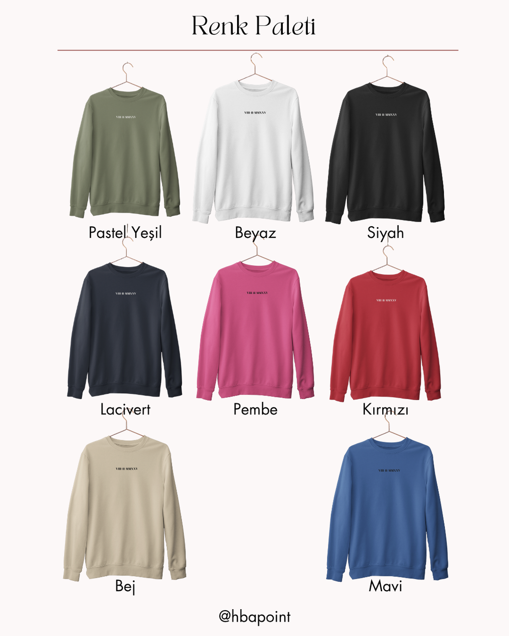 Özelleştirilebilir Romen Rakamlı Tarih Sweatshirt