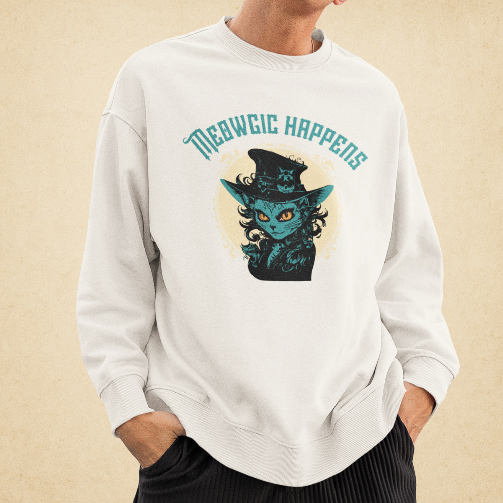 Meowgic Happens Erkek Sweatshirt